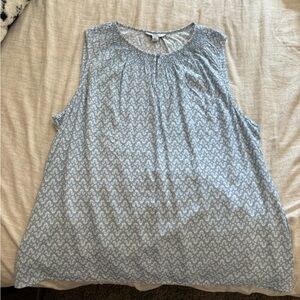 Croft & Barrow Light Blue Sleeveless Blouse